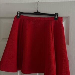 Elegant Red Women's Skirt